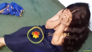 Indian blue hot maid enmeshed when cleaning acreage while dancing nacked homemade